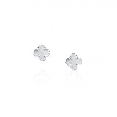 925 Silver Clover Leaf Stud