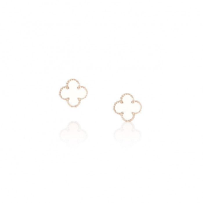925 Silver Clover Leaf Stud