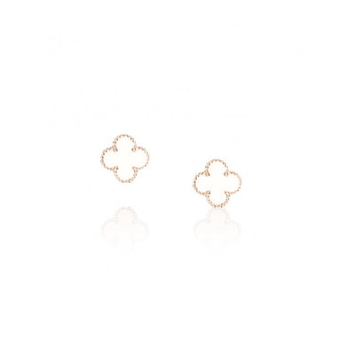 925 Silver Clover Leaf Stud