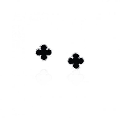 925 Silver Clover Leaf Stud