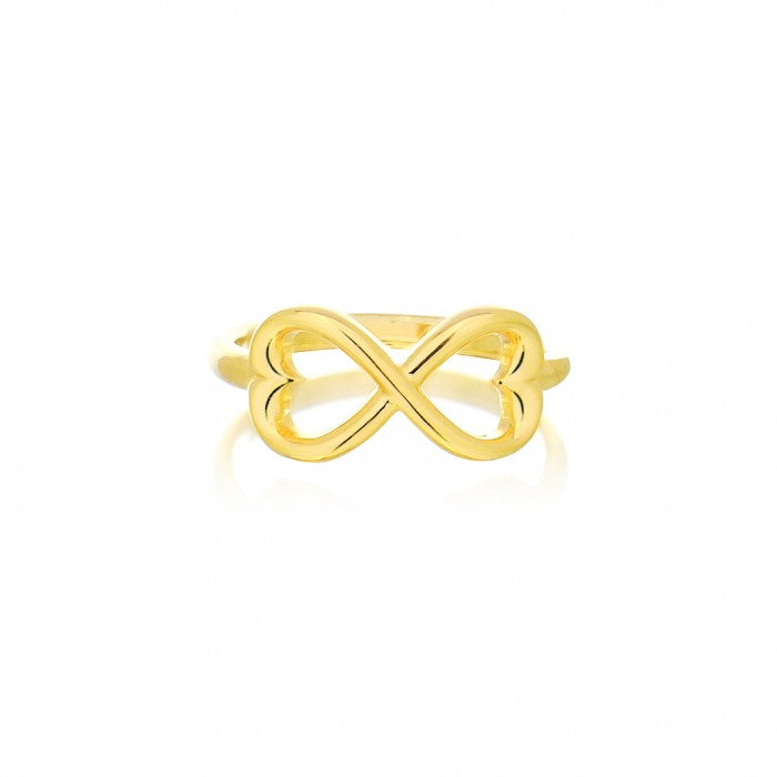 925 Silver Double Heart Infinity