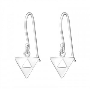 925 Silver Triangle Earring