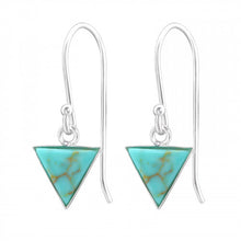 Load image into Gallery viewer, 925 Silver Triangle Earring