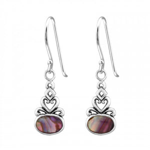 925 Silver Oval Epoxy Earring