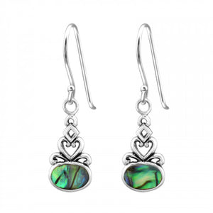 925 Silver Oval Epoxy Earring