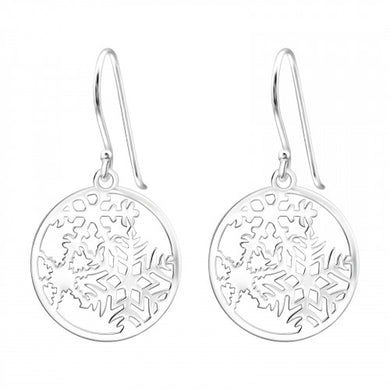 925 Silver Snowflake Earring