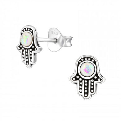 925 Silver Hamsa Earring