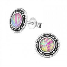 Load image into Gallery viewer, 925 Silver Opal Earring