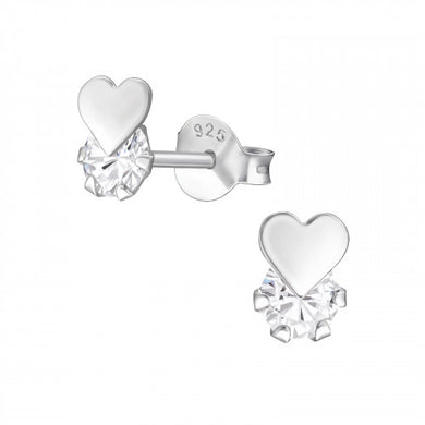 925 Silver Heart Earring