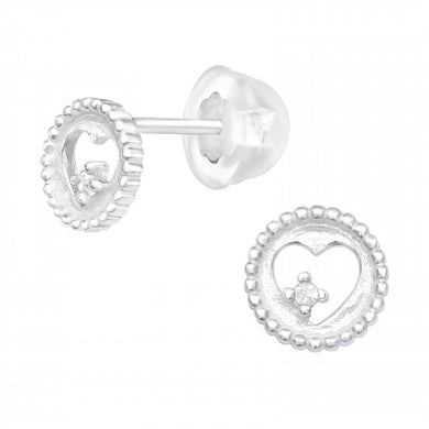 925 Silver Heart Earring