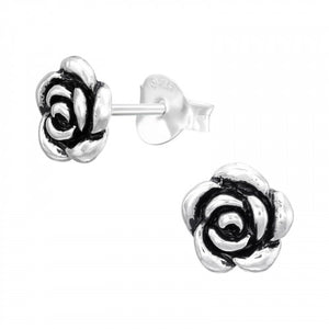 925 Silver Rose Flower Earring