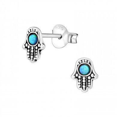 925 Silver Hamsa Earring