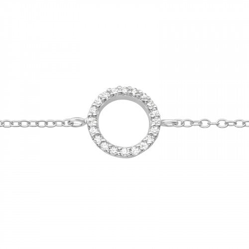 925 Silver Circle Bracelet