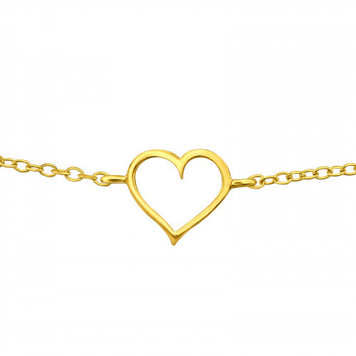 925 Silver Heart Bracelet
