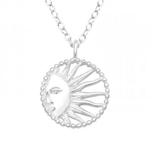 925 Silver Sun Necklace