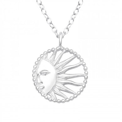 925 Silver Sun Necklace