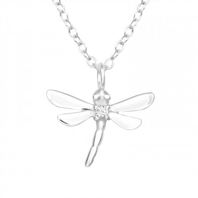 925 Silver Dragonfly Necklace