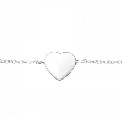 925 Silver Heart Bracelet