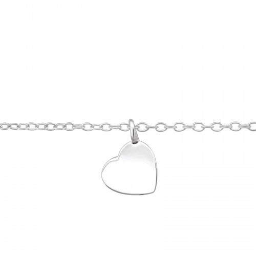 925 Silver Heart Bracelet