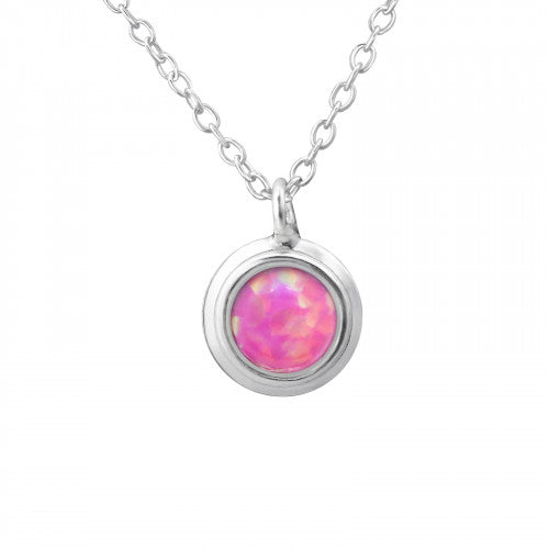 925 Silver Opal Necklace