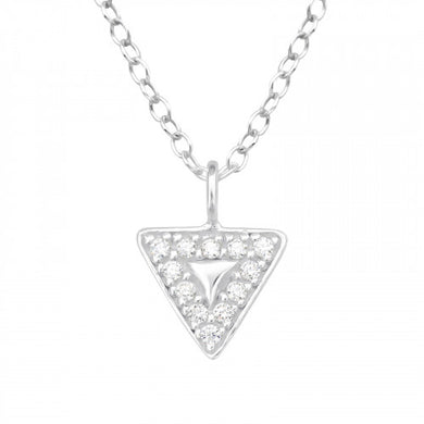 925 Silver Triangle Necklace