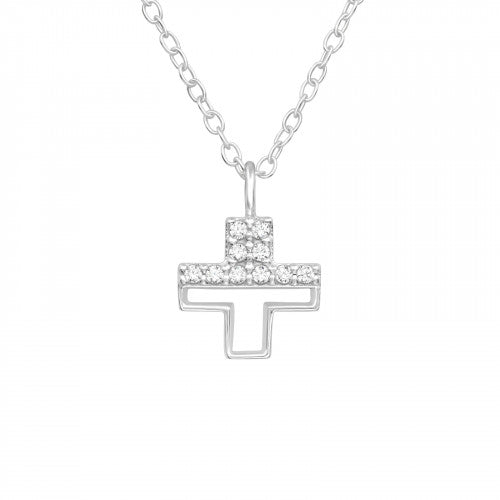 925 Silver Cross Necklace