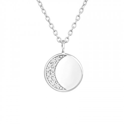 925 Silver Moon Necklace