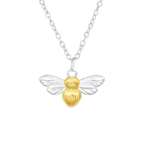 925 Silver Bee Necklace