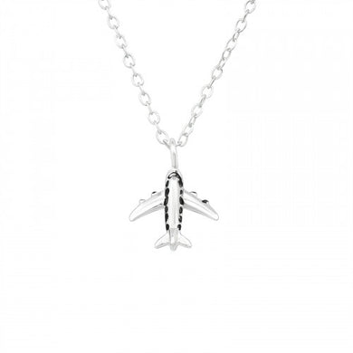 925 Silver Aircraft Necklace