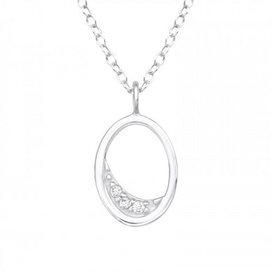 925 Silver Oval Necklace