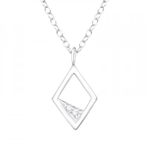 925 Silver Rhombus Necklace