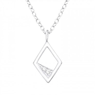 925 Silver Rhombus Necklace