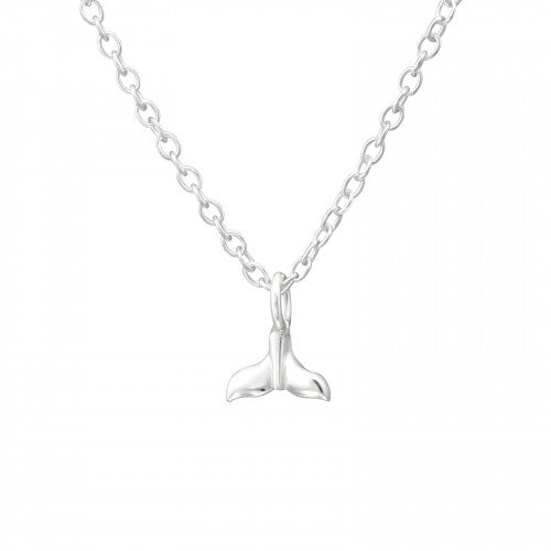 925 Silver Whales Tail Necklace