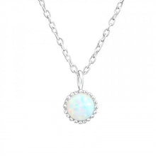 Load image into Gallery viewer, 925 Silver Opal Necklace