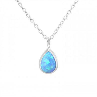 925 Silver Opal Necklace