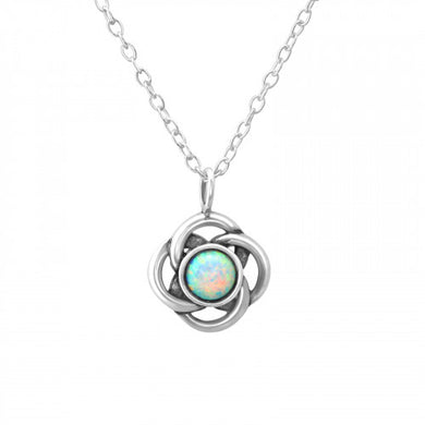 925 Silver Opal Necklace