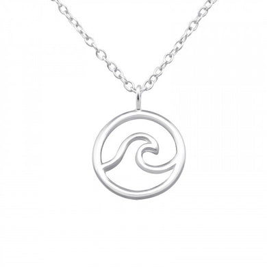 925 Silver Wave Necklace