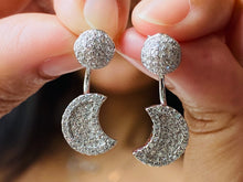 Load image into Gallery viewer, 925 Silver Earring Moon Trendy Collection