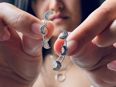 925 Silver Cuff Moon Trendy Collection