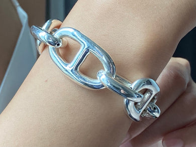 925 Silver Bracelet Gucci Link Trendy Collection
