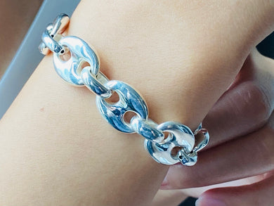 925 Silver Bracelet Gucci Link Trendy Collection