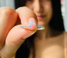 Load image into Gallery viewer, 925 Silver Ring Opal Trendy Collection