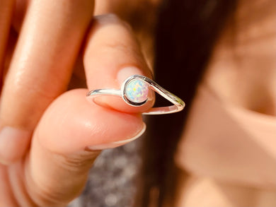 925 Silver Ring Opal Trendy Collection