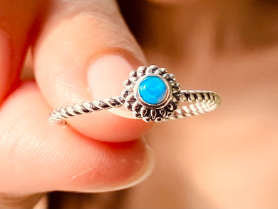 925 Silver Ring Opal Trendy Collection