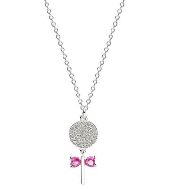 925 Silver Women's Lollipop Necklace