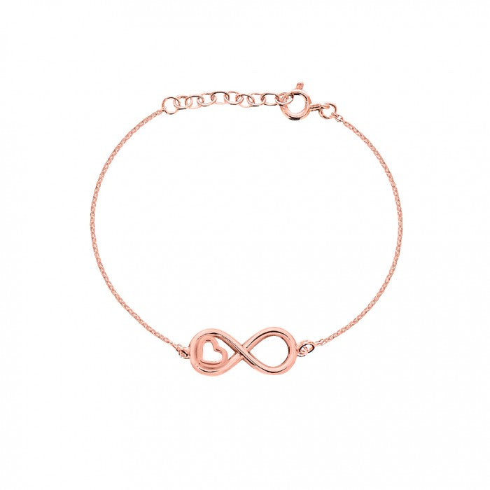 925 Silver Mini Heart Infinity