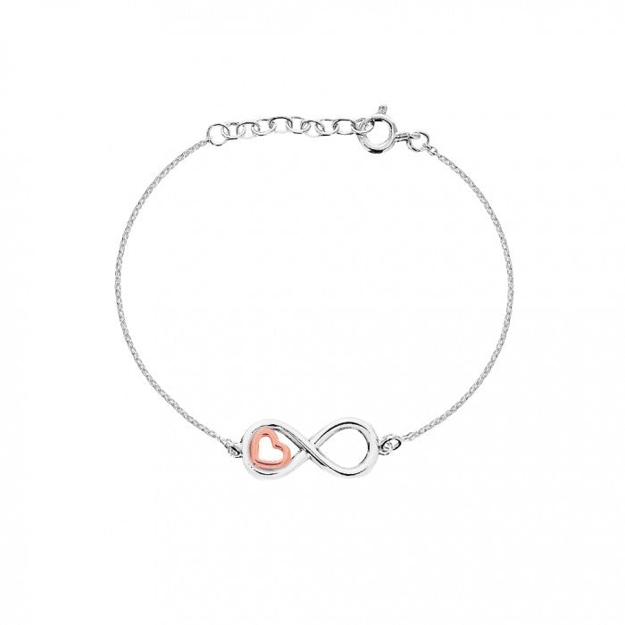 925 Silver Mini Heart Infinity