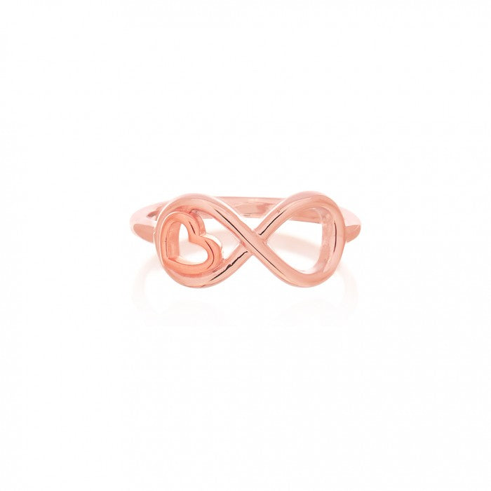 925 Silver Mini Heart Infinity