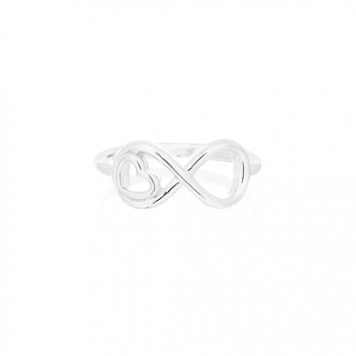 925 Silver Mini Heart Infinity