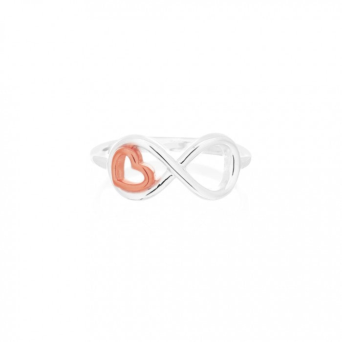 925 Silver Mini Heart Infinity